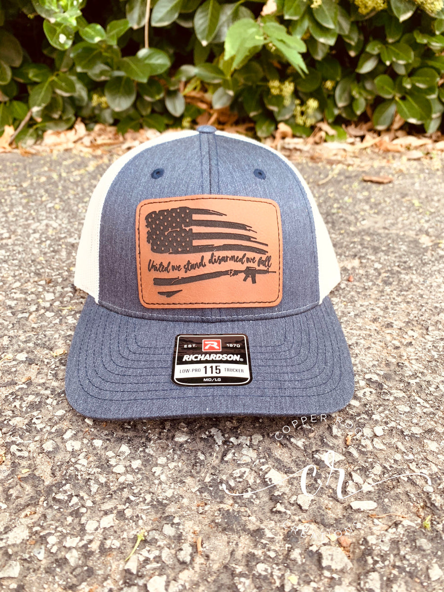 American Flag Leather Patch Hat~Richardson 115 – Ava's Violet