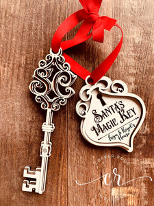 Santa’s Magic Key Custom Personalized Santa’s Magic Key Laser Cut Santa Key