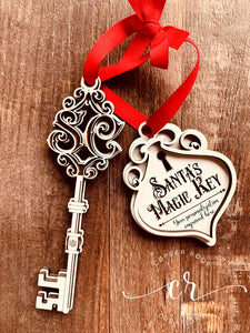 Santa’s Magic Key Custom Personalized Santa’s Magic Key Laser Cut Santa Key