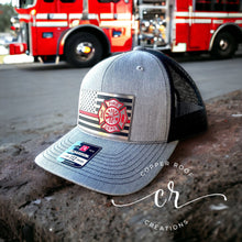 Load image into Gallery viewer, Police Blue Line / Firefighter Richardson 112 Hat / Custom 112 Hat
