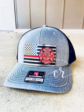 Load image into Gallery viewer, Police Blue Line / Firefighter Richardson 112 Hat / Custom 112 Hat
