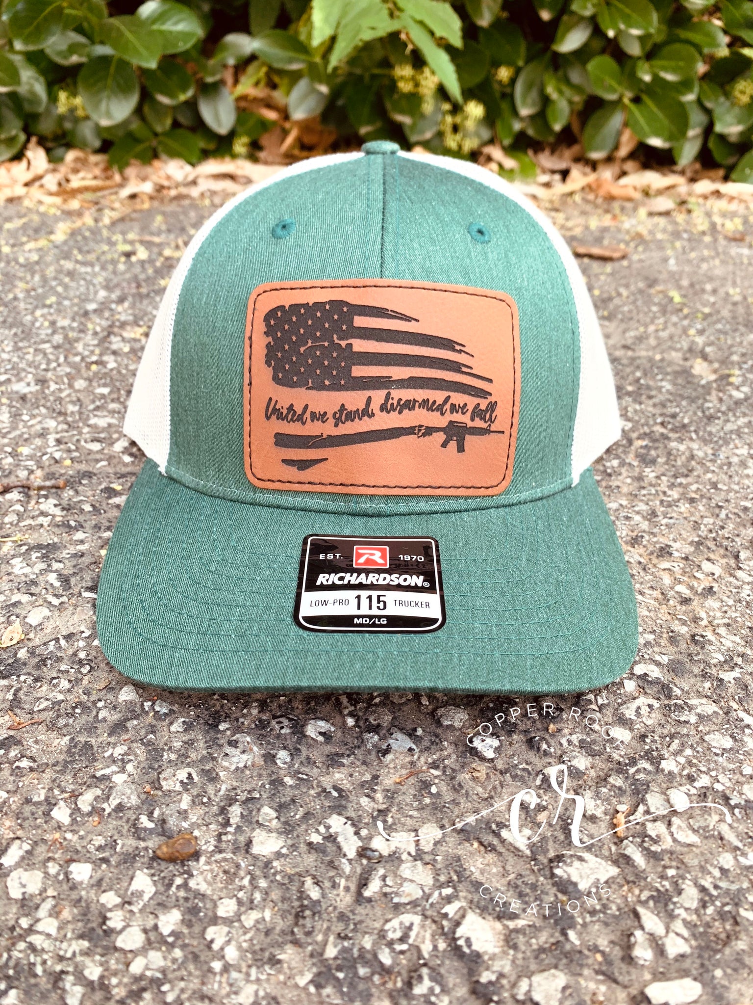 Richardson Hat 115 - Navy/Lt Gray (Leather Patch)